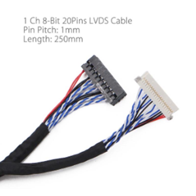 20-контактный Df19-20-D8 1Ch сигнал 8-битный ЖК-экран драйвер платы линия Lvds экранный кабель