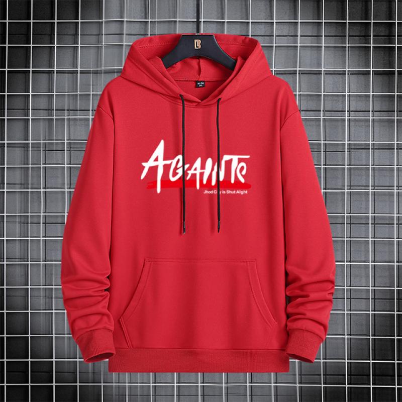 Осенне-зимний мужской и женский свитер с капюшоном с модным принтом Slim Fit