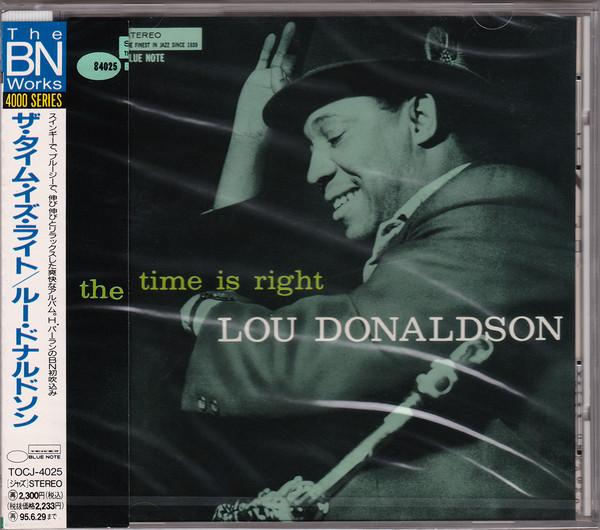 CD ЛУ ДОНАЛЬДСОН Time Is Right TOCJ4025 BLUE NOTE 2000 Япония ObiJazz Б/у