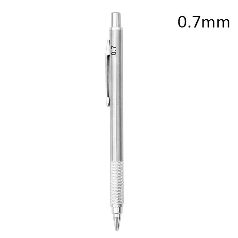 2B металлический механический карандаш 0,5/0,7/0,9/1,3/2,0 мм автоматическая ручка художественный карандаш для рисования офис школьные принадлежности канцелярские принадлежности