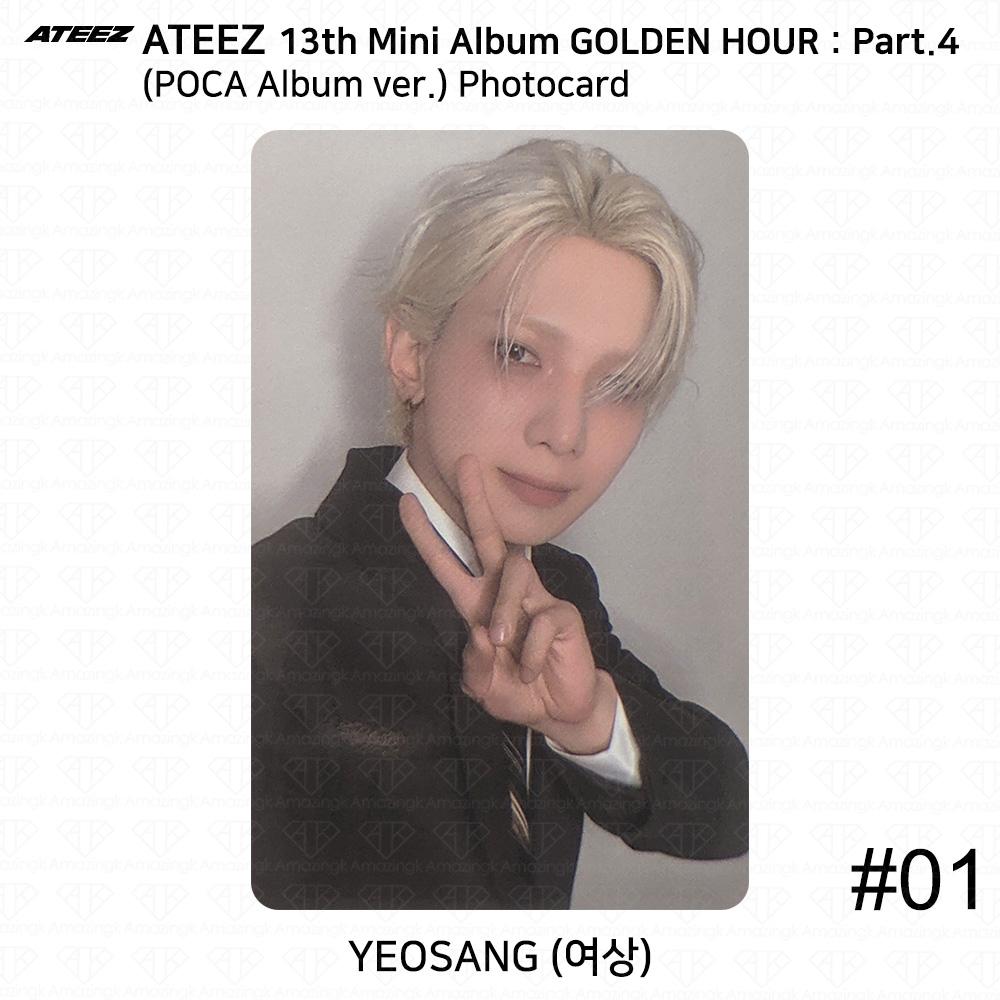 ATEEZ 13-й мини-альбом Golden Hour Часть 4 POCA Альбом версия. Фотокарта