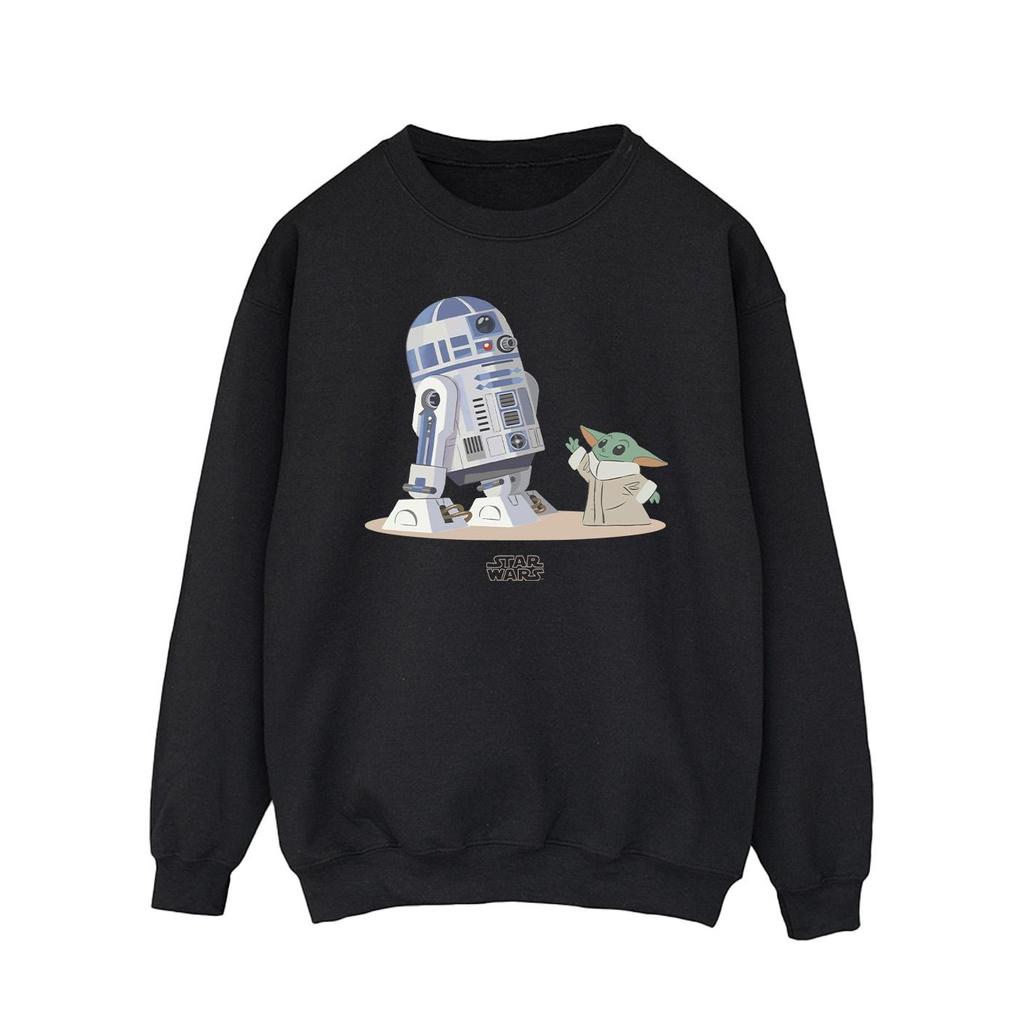 Star Wars Mens The Mandalorian R2D2 And Grogu Sweatshirt