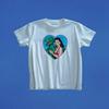 Retro Pin Up Dinosaur Graphic Tee, Vintage T-Rex Love Baby Shirt