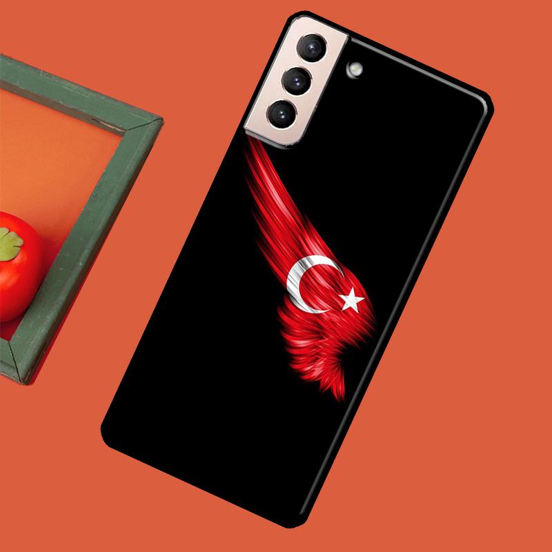 Турция Турецкий флаг Мягкий чехол для Samsung Galaxy S23 S22 S21 Ultra Note 20 Note 10 S8 S9 S10 Plus S20 FE Чехол