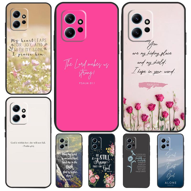 Христианские псалмы для Xiaomi Redmi Note 12S 11S 10S 9S Note 12 8 9 10 11 Pro Чехол для телефона Redmi 12 9 C 10C
