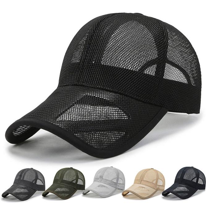 Summer Mesh Fashion Design Mesh Baseball Caps Sports Hats Mens Womens Travel and Trip Sunshade Hat Available Peaked Cap