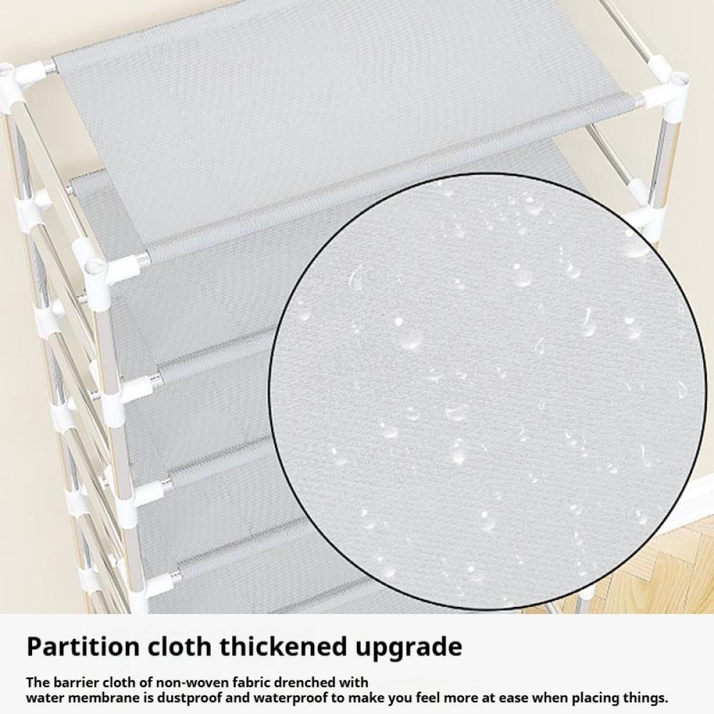 Multilayer Nonwoven Shoes Storage Cabinet Dust-proof Shoe Rack Storage Rack Space-saving Dustproof Shelf For Home Corridor
