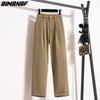 DIMANAF 2024 Большие размеры Летние длинные брюки Женские брюки Свободные прямые оборки Женские базовые брюки Широкие брюки 4XL