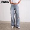 Женские модные повседневные брюки и капри JPNTKY однотонные с принтом
