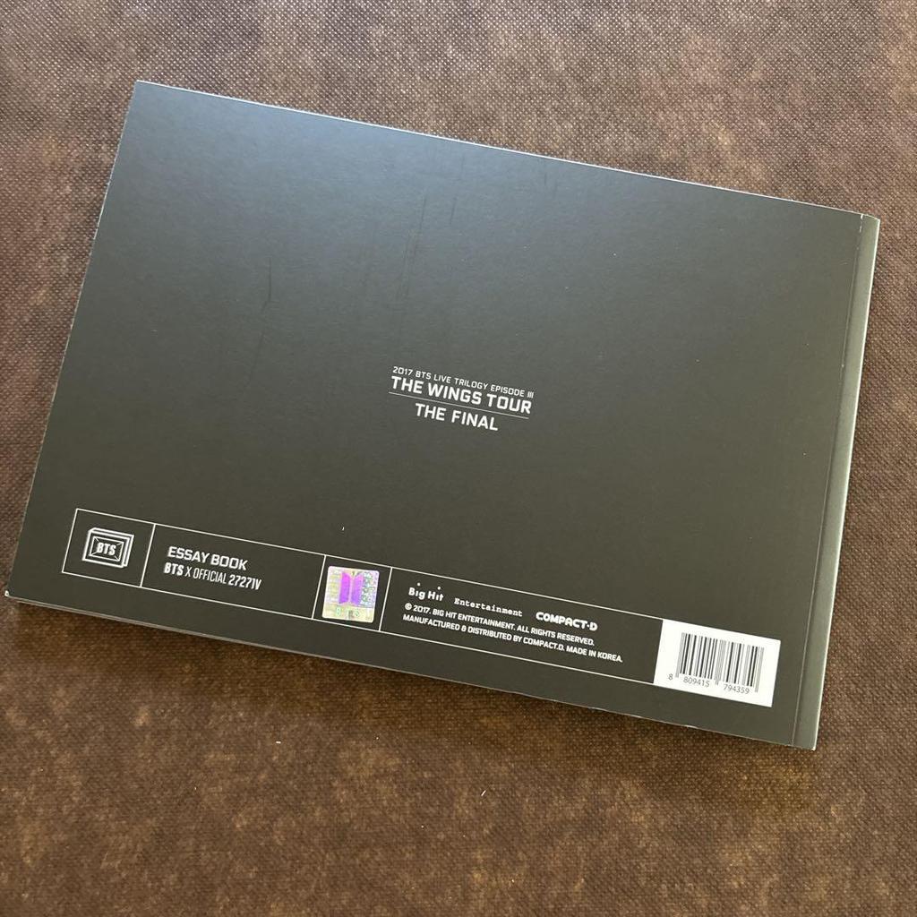 [USED] BTS THE WINGS FINAL Essay Book Trading Card V Taehyung