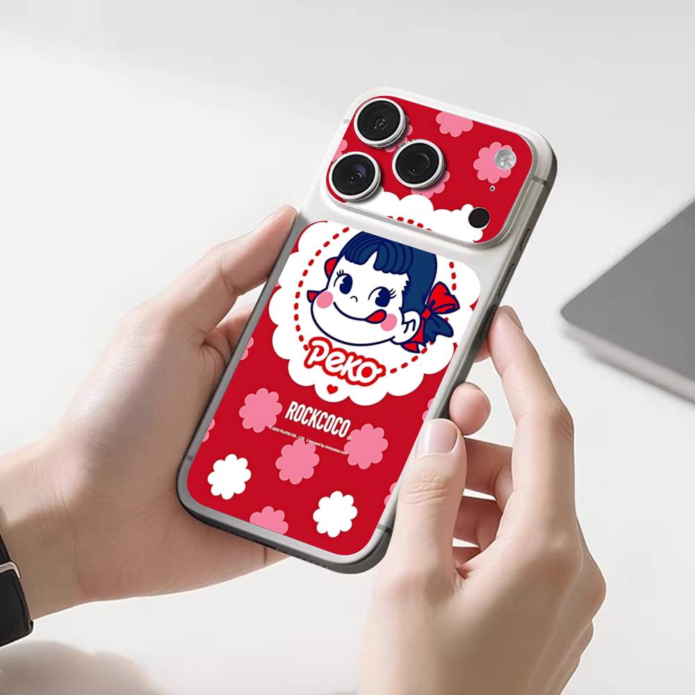 Brand P-peko Chan Lovely Girl For IPhone 17 Pro 17 Pro Max Back Skin Sticker Protective Decal Wrap