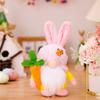Easter Bunny Decoration, Rudolph The Easter Bunny Figurine Ornament, Rudolph Plush Gnome Ornament