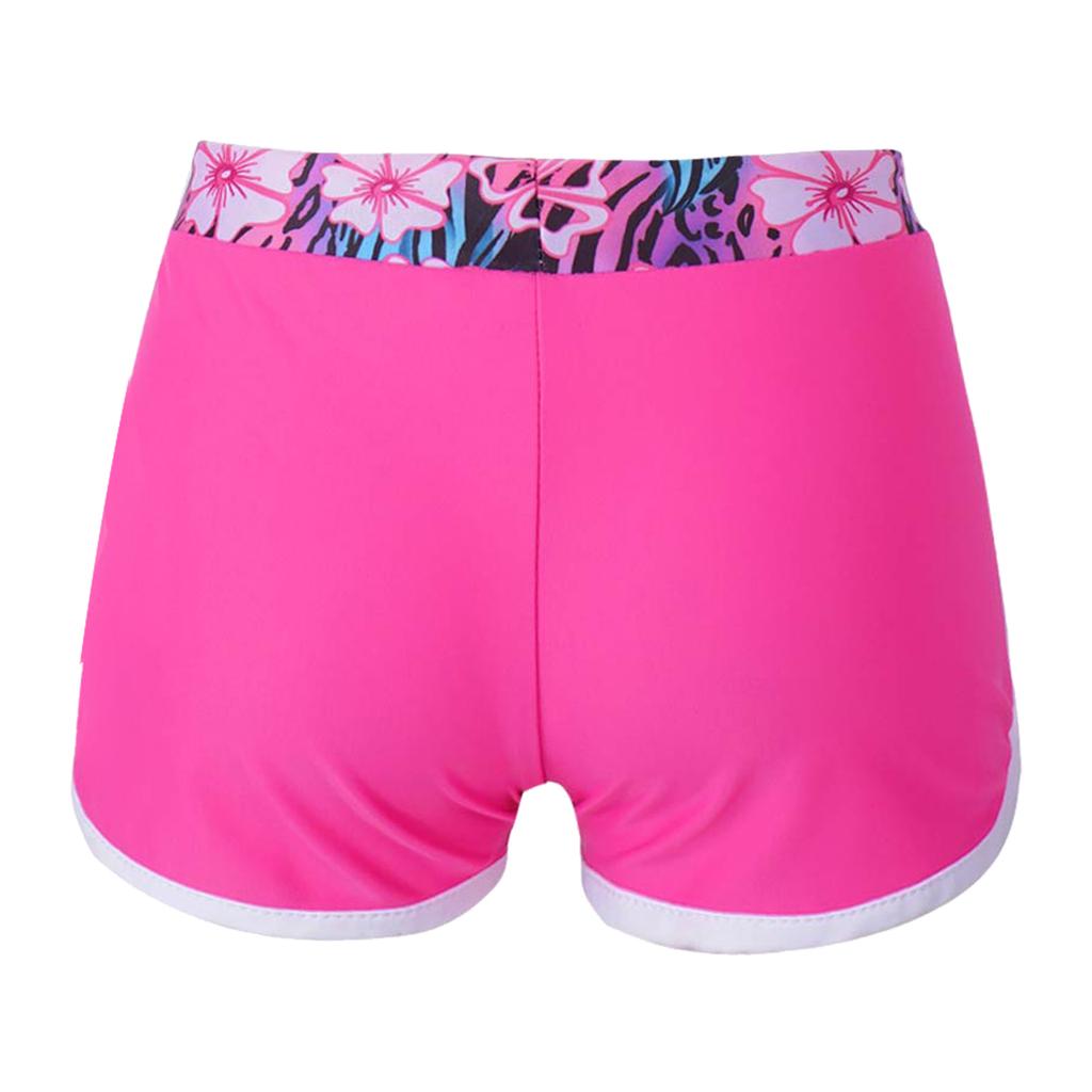 Girls Printed Swimwear Elastic Wide Waistband Shorts Beach Pool Bathing Swimming Holiday Outfit