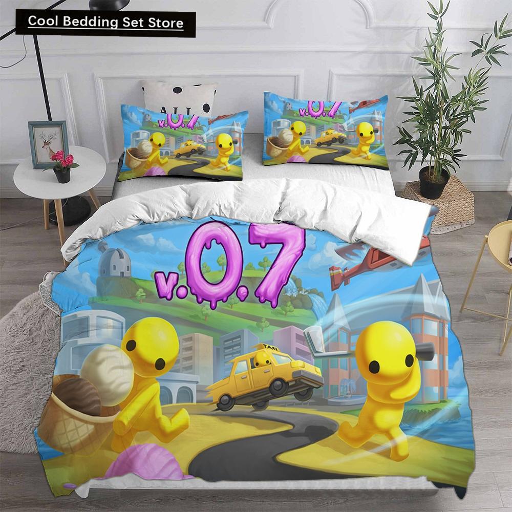 3D Print Wobbly Life Single Twin Full Queen King Size Quilt Anime Bed Cover Pillow Case 2-3 Pieces Duvet Cover Bedding Sets