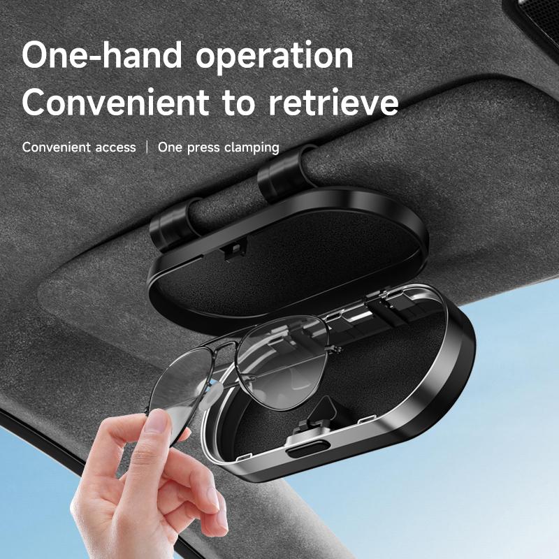 ULA5 Car Visor Sunglasses Car Glasses Case Glasses Clip Box Accessories For Mercedes-Benz GLC X253 X254 C-Class W205 W206 A-Class W17