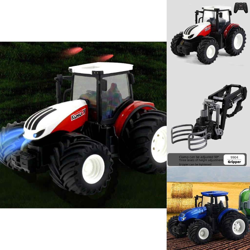2.4g Сплав Rc Фермерский Инженерный Трактор Игрушка Для Детей 4-6 Лет