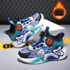 Children's Basketball Shoes 2025 Autumn and Winter Boys' Sports Shoes Non-slip Middle and Older Boys' Running Shoes Rotating Buckle