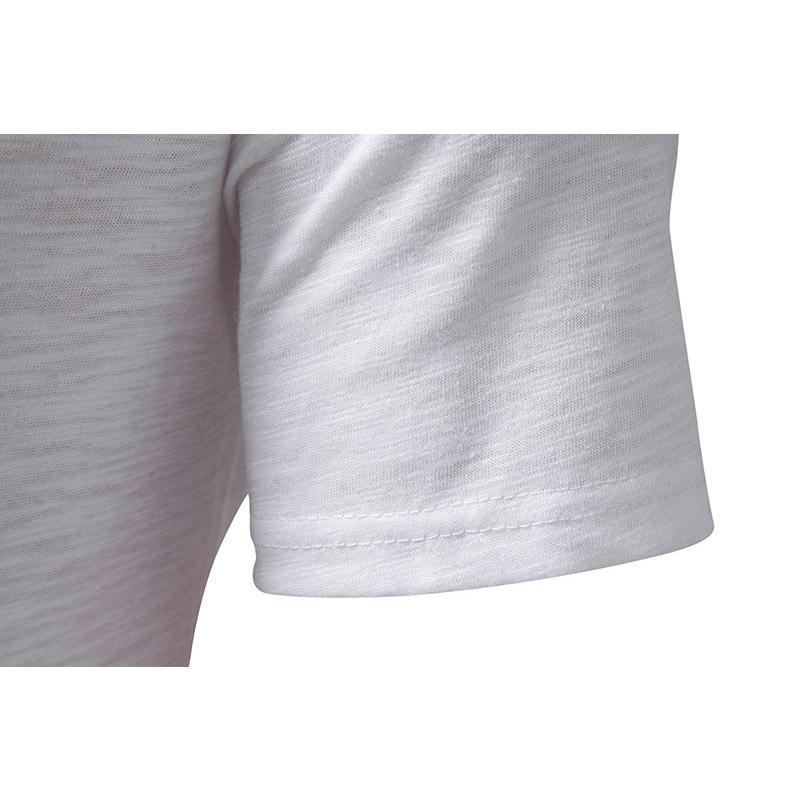 Мужская футболка Henley с коротким рукавом, летняя повседневная пуловер, свободная верхняя блузка