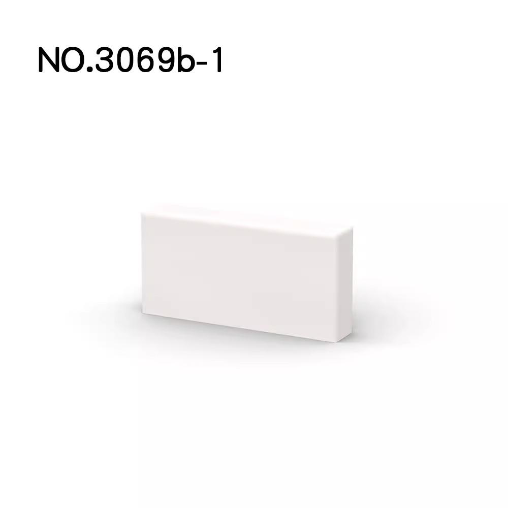 10 шт. строительных блоков 1x2, аксессуары для сборки дома, города, улицы, основания, плитки.