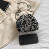 Модная женская сумка-ведро с пайетками, женская сумка через плечо, кошелек, роскошный дизайн, сумка-мессенджер на цепочке, женская сумочка