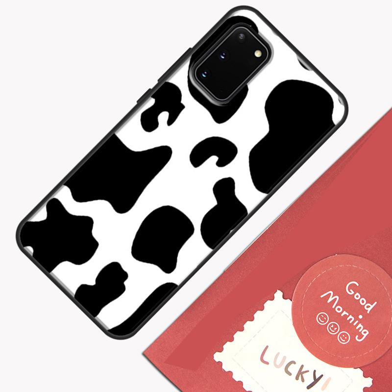 Spotted Cow Skin Print Phone Case For Samsung Galaxy S25 S26 Ultra S20 S21 S22 S23 S24 Plus S9 S10 S25 FE Cover Shell