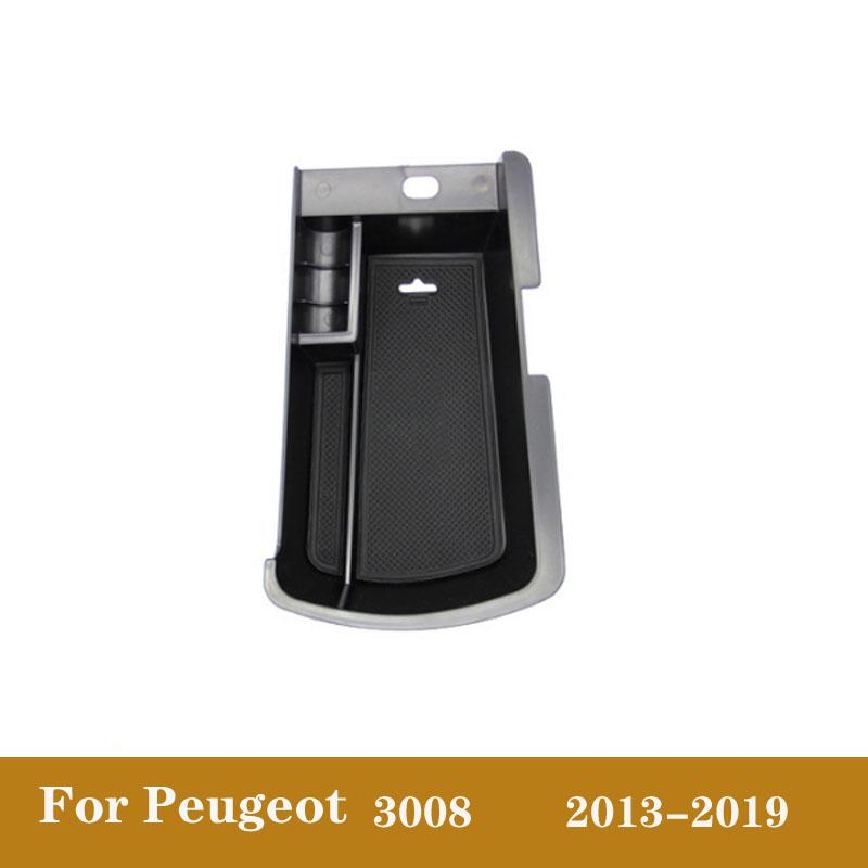 Для Peugeot 2008 3008 GT 4008 5008 308 408 автомобильный черный интерьер консоли подлокотник ящик для хранения перчаток лоток-контейнер