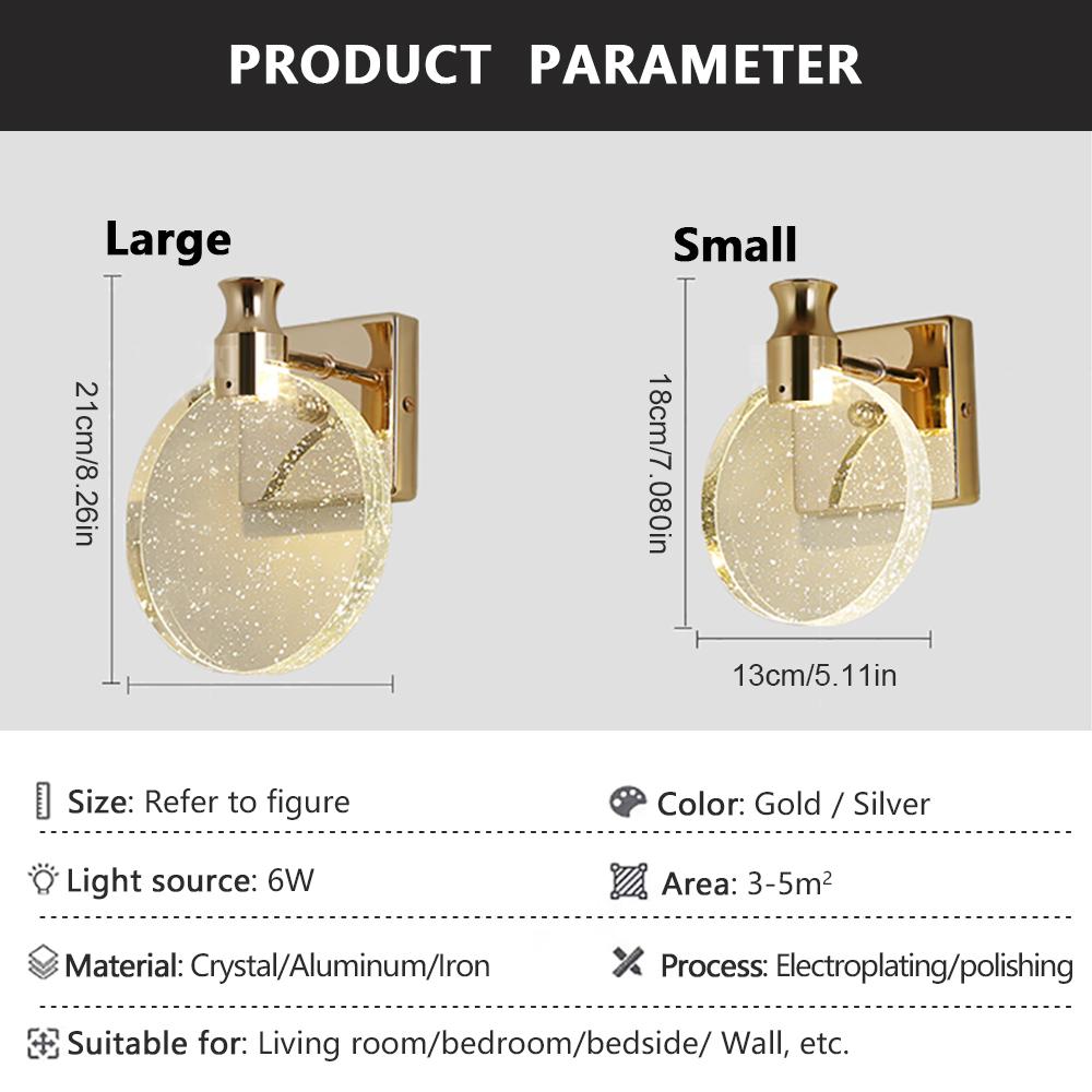 Хрустальный настенный светильник, светодиодный настенный светильник в стиле лофт, бюстгальтер, современный бра, лампа для дома, гостиной, минималистской спальни, украшения ванной комнаты, салона