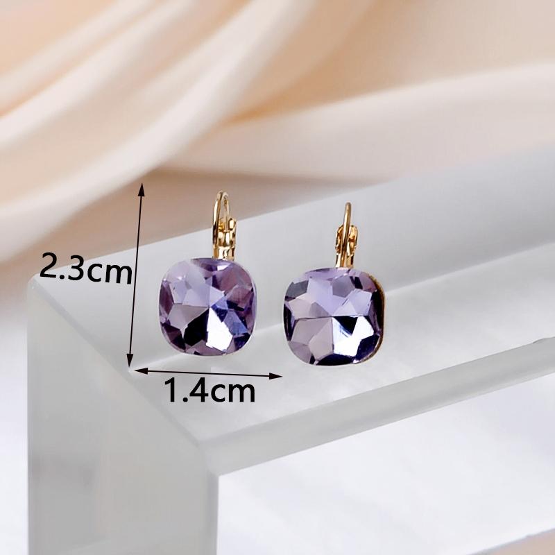 Purple Women Dangle Earrings Small Round Unusual Earrings Flower Butterfly Hanging earrings pendientes