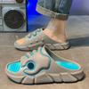 Модные мужские тапочки на платформе Eva, пляжные повседневные сандалии, мужская летняя распродажа, дизайнерская роскошная удобная обувь по низкой цене, Clappers 2024
