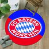 1pc B-Bayern Munich  Carpet, Round Rug, Comfortable, Suitable for Entryways, Living Rooms, Office, And Bedrooms, Christmas Decoration