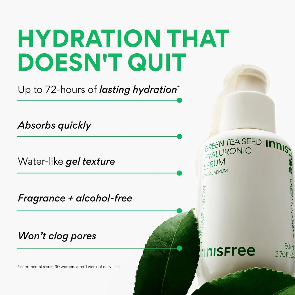 INNISFREE Green Tea Seed Hyaluronic Serum 80ml Set (+25ml)