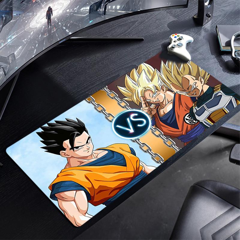 Large Gaming Mouse Pad Dragon Ball Anime Durable New PC Computer Gamer Desk Mat For CS GO LOL XXL Laptop Kawaii Mousepad