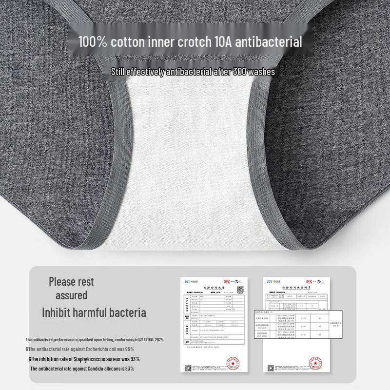 Christies Women's 10A Antibacterial Seamless Mid-Waist Cotton Underwear 3-Pack