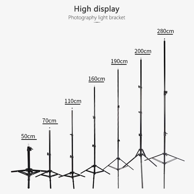 50cm 110cm Tripod Stand Photo Studio Tripod Mobile Phone Cameras Photography Ring Light Stand