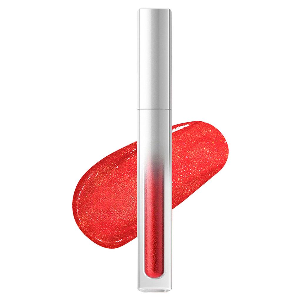 Women's 2-in-1 Pearlescent Glitter Lip Gloss and Liquid Eyeshadow Set | Long Lasting Waterproof Shimmer Makeup for Lips and Eyes