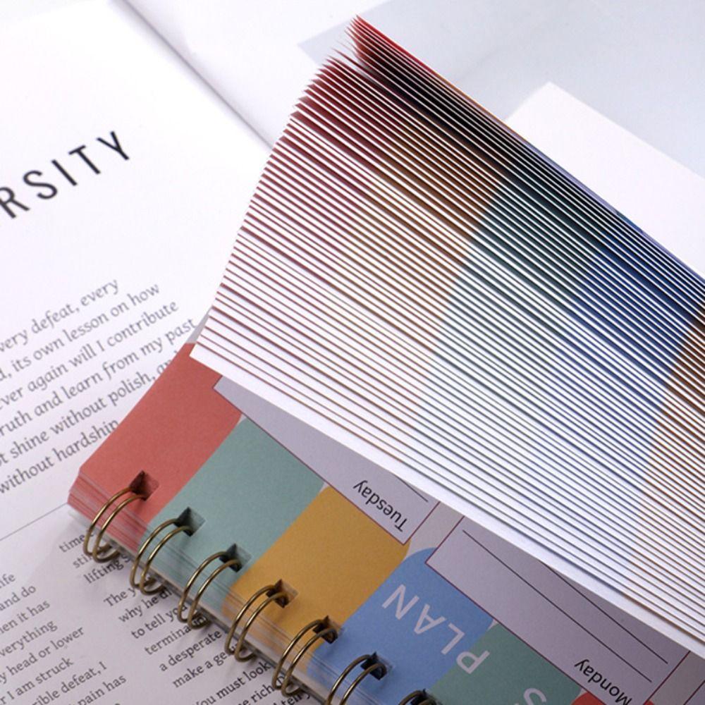 Список дел 2024 Ежедневник А5 Расписания Журнал Блокнот Высококачественные блокноты на спирали Школа Офис