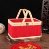 Chinese Style Moon Cake Box Vintage Bread Storage Basket Bread Organizer Egg Container  Camping