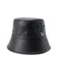 [New Era] Bucket Hat with Dropped Brim, Synthetic Leather, Black, SM, BUCKET01 SB SYNTHETIC LEATHER BLK
