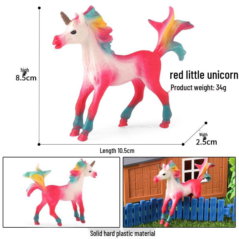 European Pegasus & Unicorn Figurine - Mythical Magic Creature Model