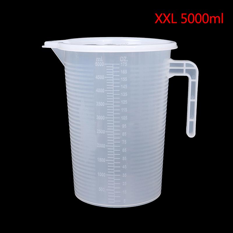 1шт пластиковый мерный стаканчик для жидкости, кувшин, поверхность носика с крышкой, измерительный инструмент