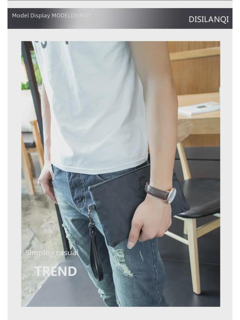 Men's Splash-Proof Business Casual Envelope Clutch & iPad Bag - Korean Fashion Handbag