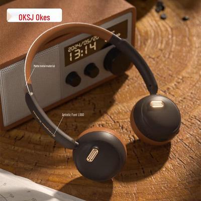 Беспроводные накладные наушники OKSJ F2 Pro Retro
