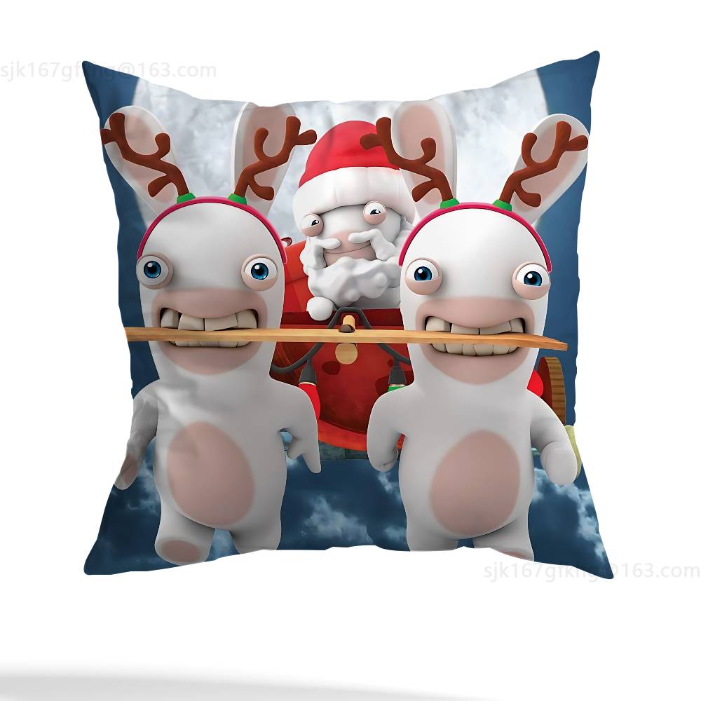 Наволочка для подушки в стиле R-Rabbids Invasion, декоративная, в повседневном стиле, подходит для домашнего декора (исключая наполнитель)