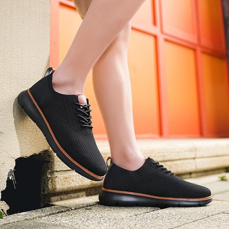 Легкие мужские повседневные кроссовки Модные вязаные повседневные спортивные туфли Ретро стиль Прогулочные туфли на плоской подошве Большой размер 39-48 Мужская обувь