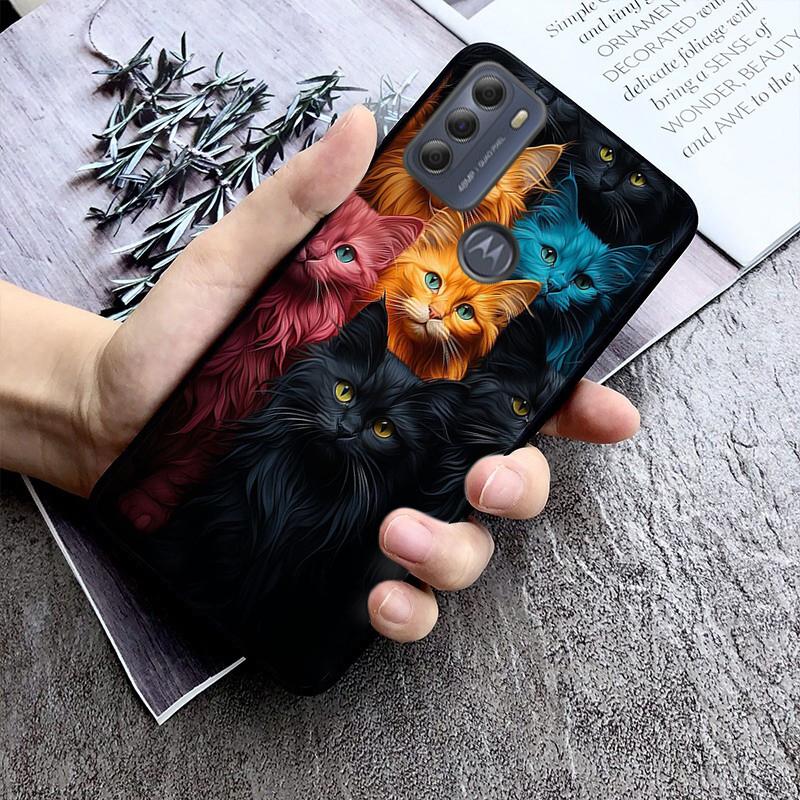 Чехол для телефона Cat Art для Moto Edge 50 40 Pro Edge 40 30 Ultra Neo Fusion G Power G Stylus G Play E32 E20 E40