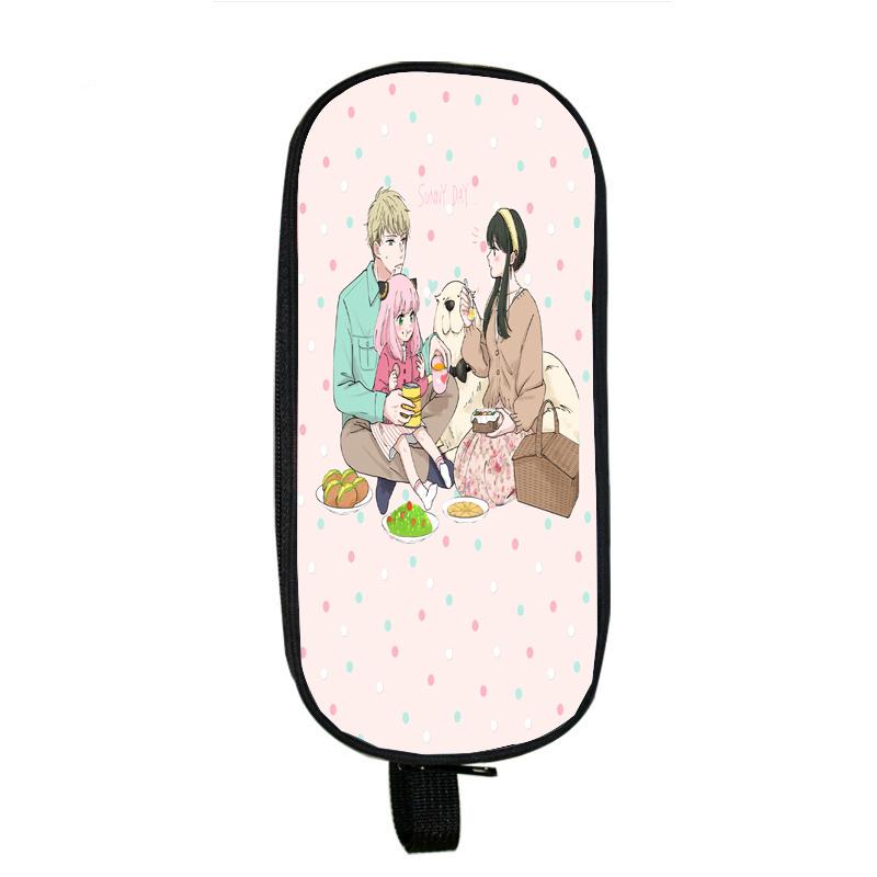 Spy X Family Kawaii Pencil Case Anime Stationery Bag Coin Purse Cosmetic Bag Students School Supplies Storage Bag