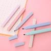 6Pcs Highlighter Pen Gentle Color Tilt Head Smooth Writing Write Fluently 6-color Fluorescent Marker Students Stationery Daily Use
