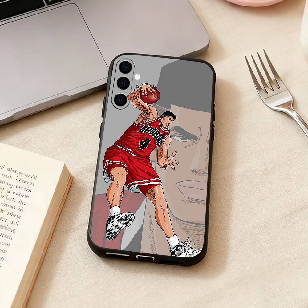 Slam Dunk Takenori A-Akagi Phone Case For Samsung Galaxy A73,A72,A71,A70,A53,A52,A51,Soft Silicone Black Cover