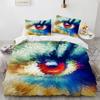 Big Eye Duvet Cover Cover Colourful Painting Art Comforter Cover King Queen Size for Teens Adults Kids Polyester Bedding Set