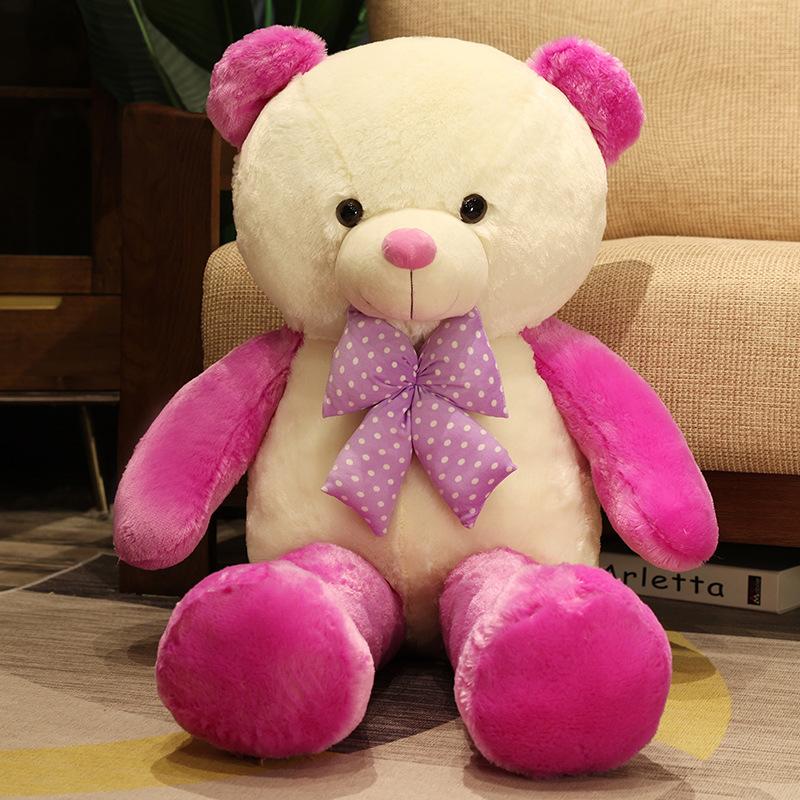 Large bow tie bear doll plush toy teddy bear stuffed bear hug panda doll birthday gift